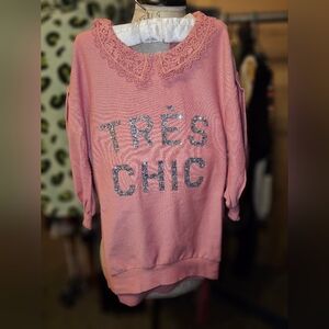 Joyfolie Pink 'Très Chic' Kids Casual Dress